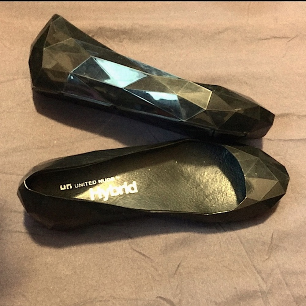 United Nude Lo Res Hybrid Black Ballet Flats